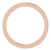 14K Rose Stackable Bead Ring Size 5