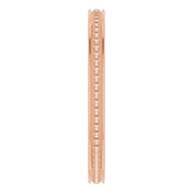 14K Rose Stackable Bead Ring Size 6