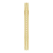 14K Yellow Stackable Bead Ring Size 6