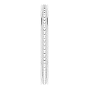 14K White Stackable Bead Ring Size 6