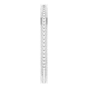 14K White Stackable Bead Ring Size 7
