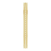 14K Yellow Stackable Bead Ring Size 7