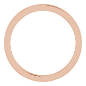 14K Rose Stackable Bead Ring Size 6