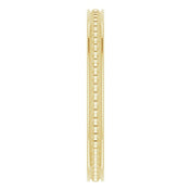 14K Yellow Stackable Bead Ring Size 5