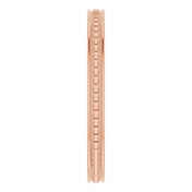 14K Rose Stackable Bead Ring Size 5