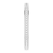 14K White Stackable Bead Ring Size 5