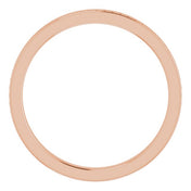 14K Rose Stackable Bead Ring Size 7