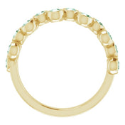 14K Yellow Lab-Grown Alexandrite Bezel-Set Ring