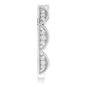 Platinum 1/8 CTW Natural Diamond Stackable Ring