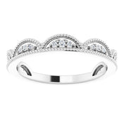 Sterling Silver 1/8 CTW Natural Diamond Stackable Ring