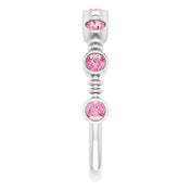 Color Stone Anniversary Band With Bezel-Set Gemstones Series 71924