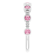 Color Stone Anniversary Band With Bezel-Set Gemstones Series 71924