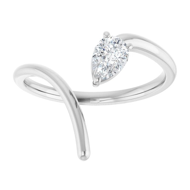 3 CT Lab-Grown Diamond Negative Space Ring