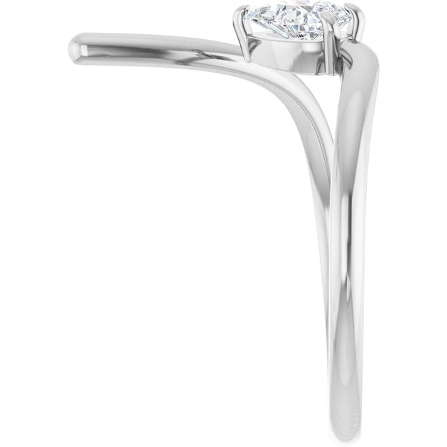 3 CT Lab-Grown Diamond Negative Space Ring