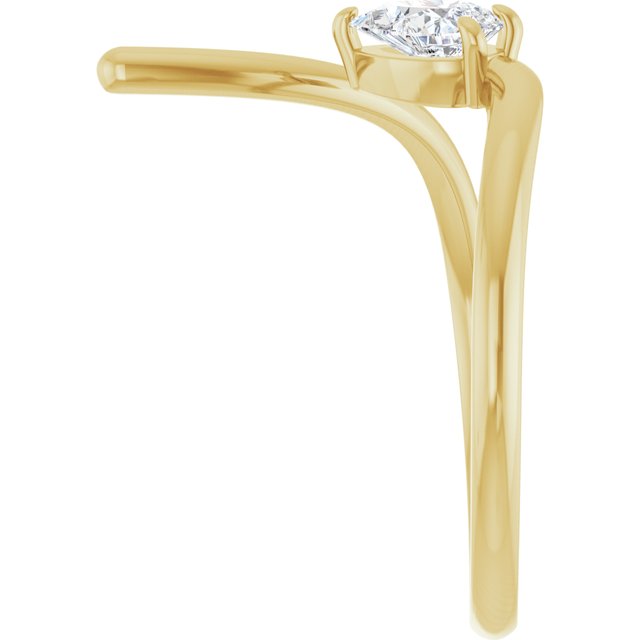 3 CT Lab-Grown Diamond Negative Space Ring