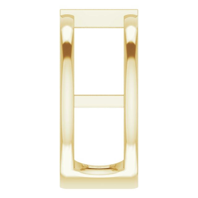 14K Yellow Natural Pink Tourmaline Negative Space Ring
