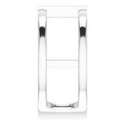 Platinum Natural Ruby Negative Space Ring