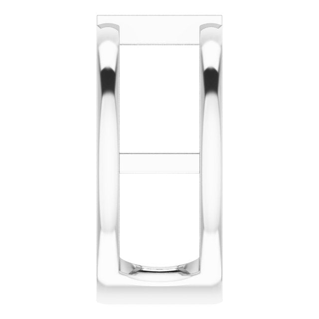 Platinum Natural Pink Tourmaline Negative Space Ring