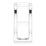 Sterling Silver Natural Ruby Negative Space Ring