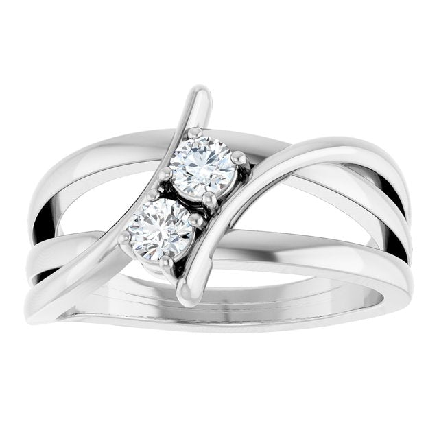4 CTW Lab-Grown Diamond Two-Stone Ring