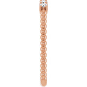 14K Rose 1/6 CTW Lab-Grown Diamond Stackable Ring