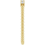 14K Yellow 1/6 CTW Lab-Grown Diamond Stackable Ring