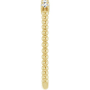 14K Yellow 1/6 CTW Lab-Grown Diamond Stackable Ring