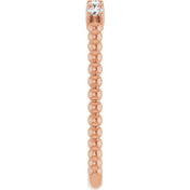 14K Rose 1/6 CTW Natural Diamond Stackable Ring