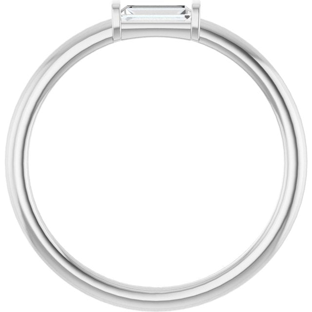 Sterling Silver 1/6 CTW Natural Diamond Stackable Ring - Elegant Design