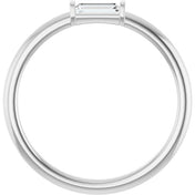 Platinum 1/6 CTW  Natural Diamond Stackable Ring