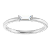Sterling Silver 1/6 CTW Natural Diamond Stackable Ring - Elegant Design