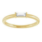14K Yellow 1/6 CTW  Natural Diamond Stackable Ring