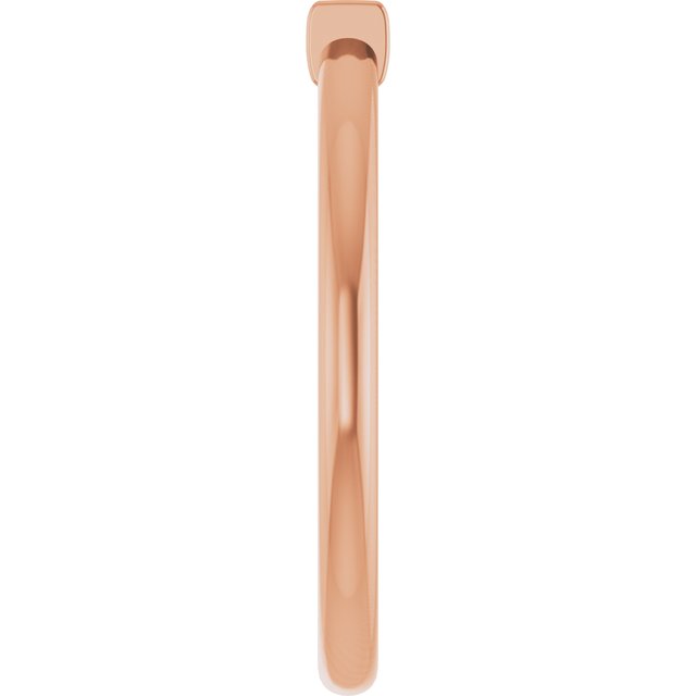 14K Rose Natural Pink Tourmaline Stackable Ring