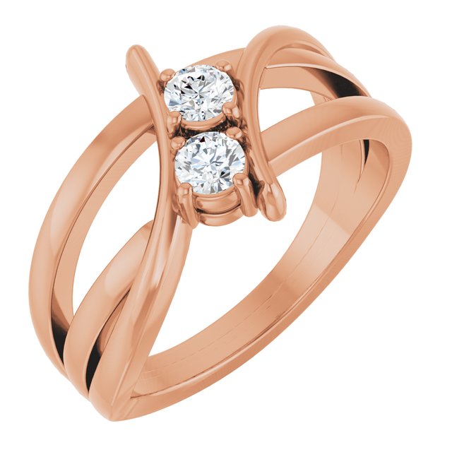 4 CTW Lab-Grown Diamond Two-Stone Ring