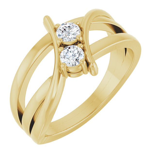 4 CTW Lab-Grown Diamond Two-Stone Ring