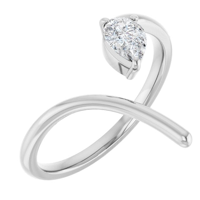 3 CT Lab-Grown Diamond Negative Space Ring