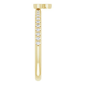 14K Yellow 1/5 CTW Natural Diamond Stackable Ring