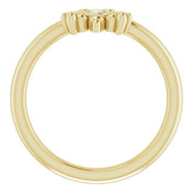 14K Yellow .04 CTW Natural Diamond Bee Youth Ring