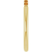 14K Yellow Natural Citrine Stackable Ring