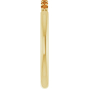 14K Yellow Natural Citrine Stackable Ring