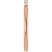 14K Rose 1/8 CTW Natural Diamond Stackable Ring