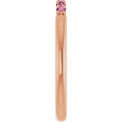 14K Rose Natural Pink Tourmaline Stackable Ring