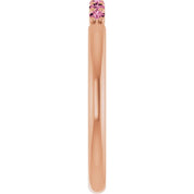 14K Rose Natural Pink Tourmaline Stackable Ring