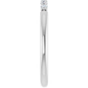 Platinum 1/8 CTW Natural Diamond Stackable Ring