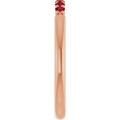 14K Rose Natural Ruby Stackable Ring