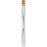Sterling Silver Natural Citrine Stackable Ring