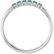 Sterling Silver Natural Alexandrite Stackable Ring