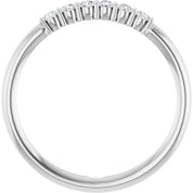 Sterling Silver 1/8 CTW Natural Diamond Stackable Ring