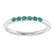 Sterling Silver Natural Alexandrite Stackable Ring