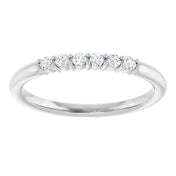 Sterling Silver 1/8 CTW Natural Diamond Stackable Ring